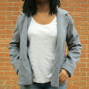 Grey Peacoat